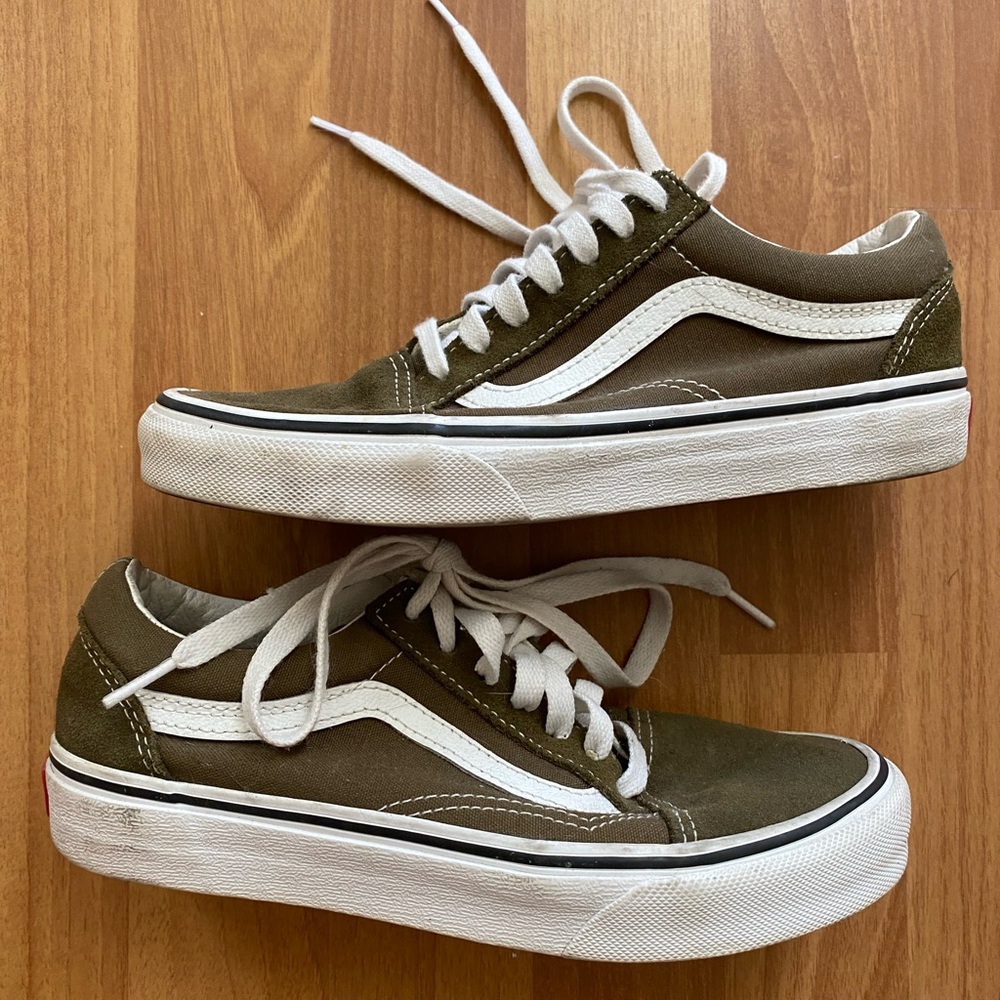 Vans  Olive Green Sneakers
